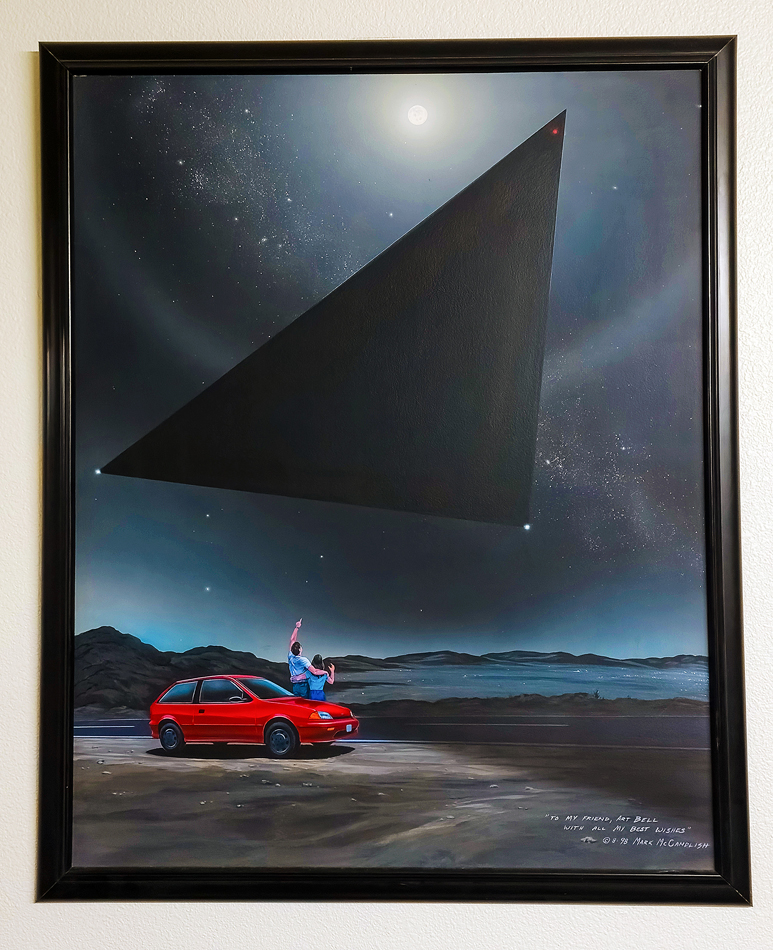 Painting by Mark McCandlish in Pahrump, Nevada.