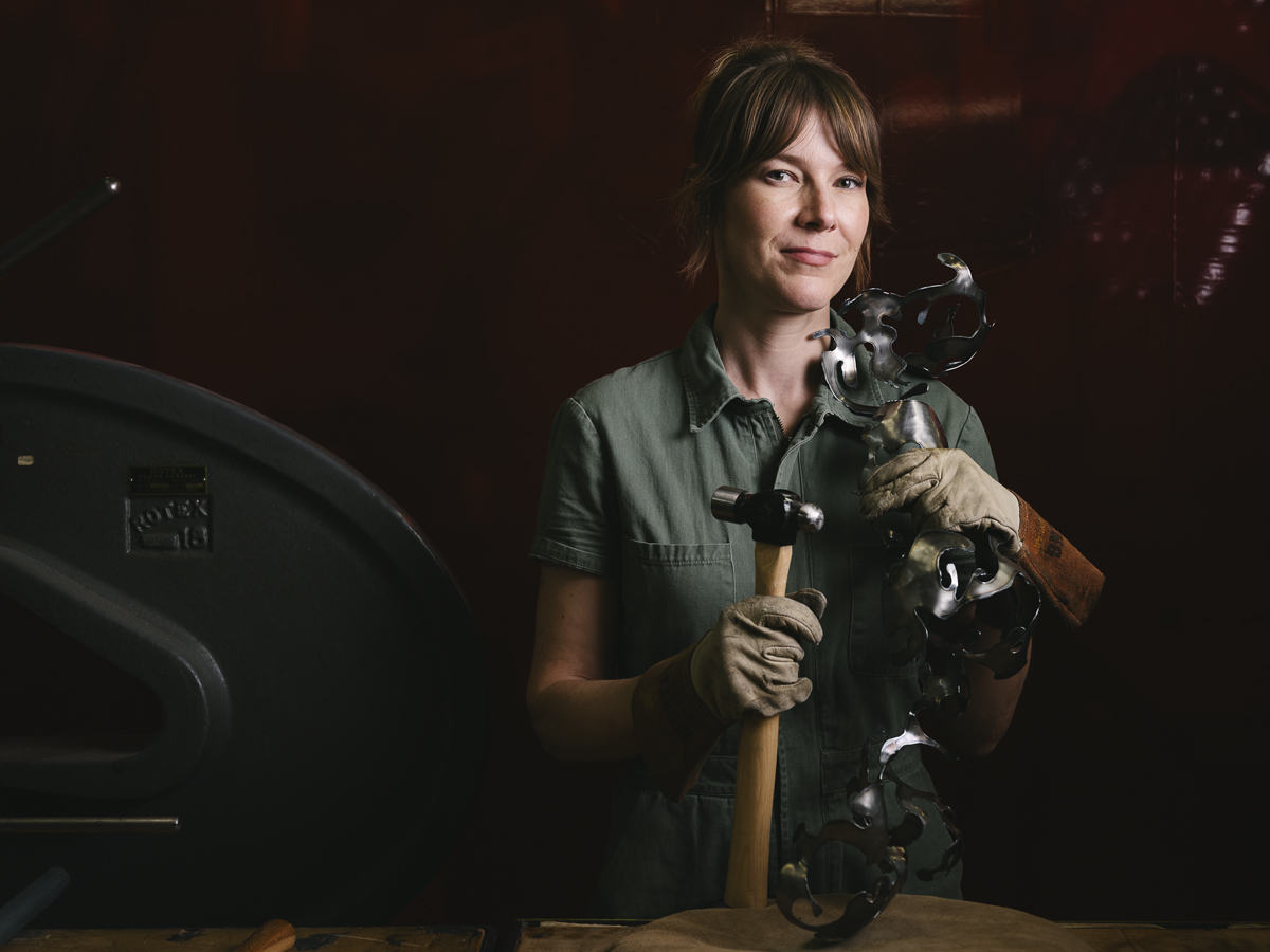 Portrait of Denver-based sculptor Kate Casanova.