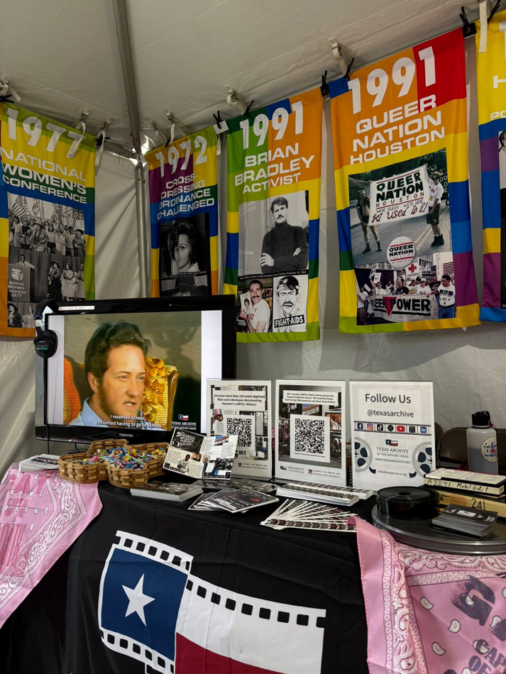 An exhibition at Texas Archive of the Moving Image in Austin.