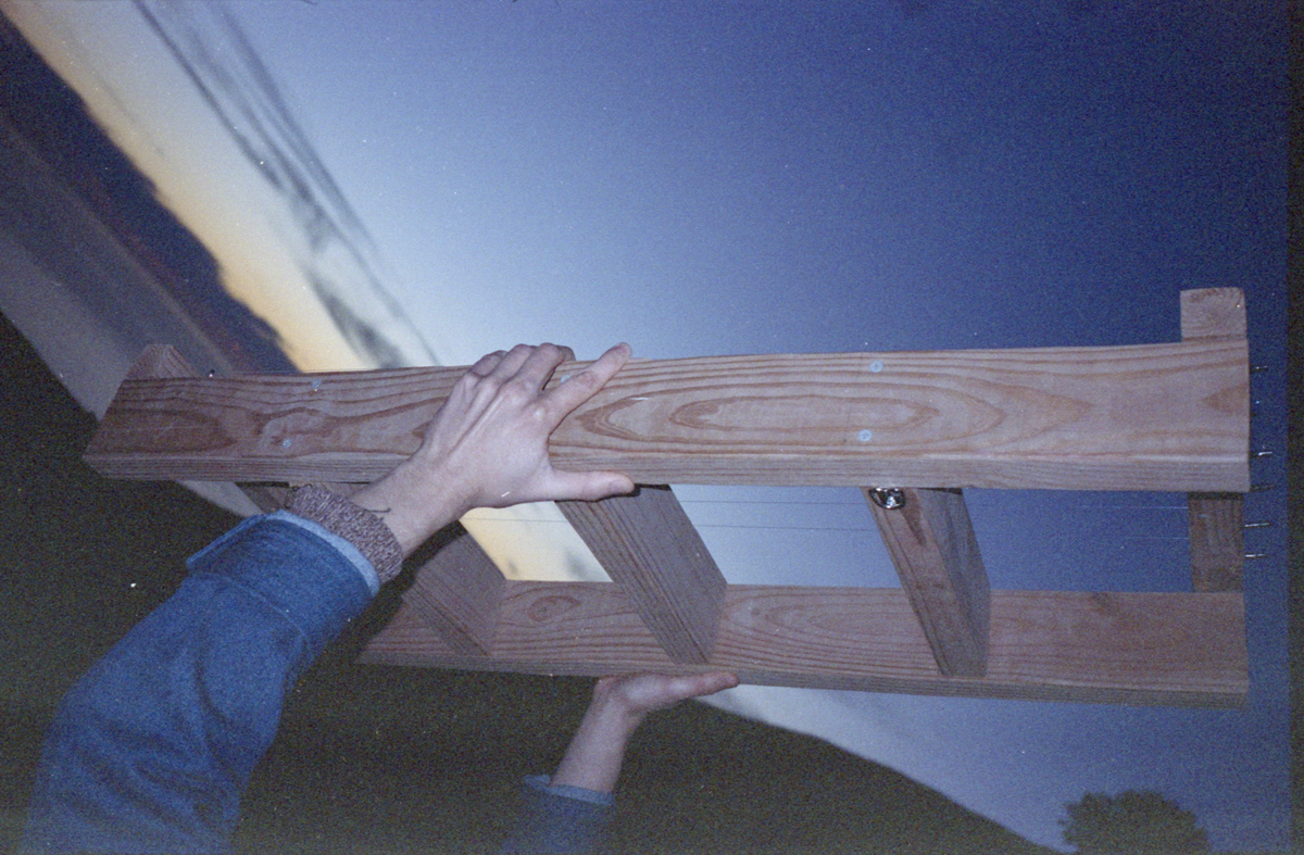 Photograph of adobe harp