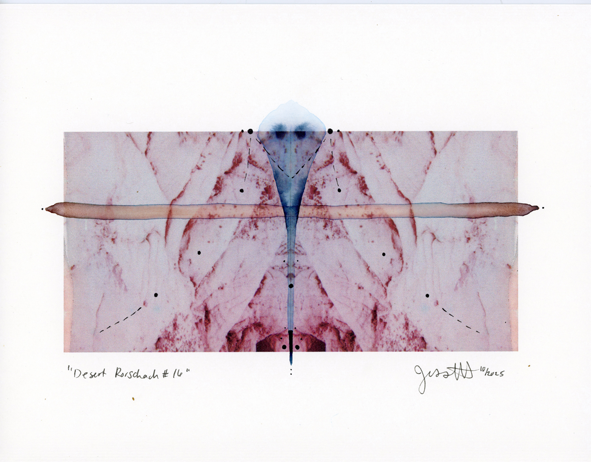 Desert Rorschach series by Jess Merritt of New Mexico.