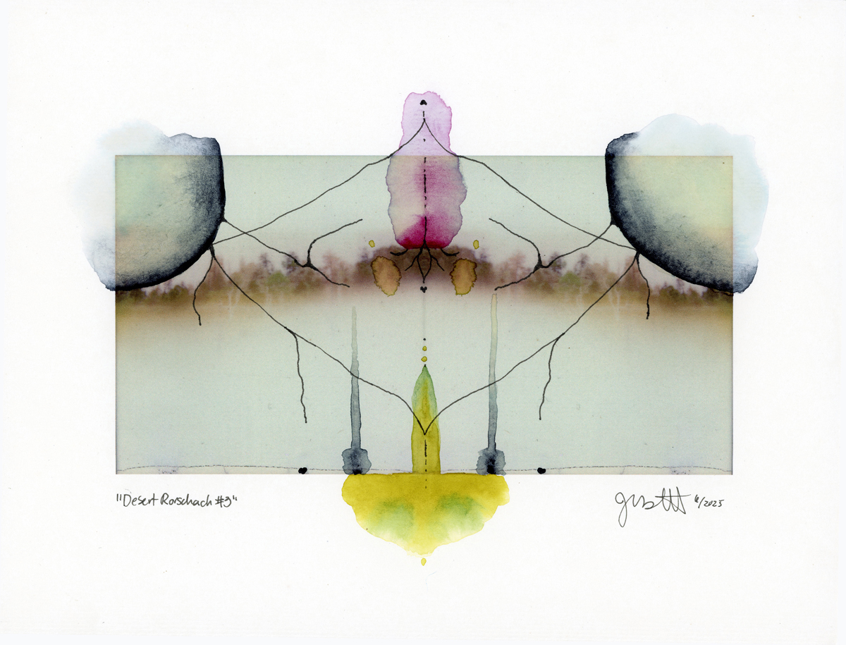 Desert Rorschach series by Jess Merritt of New Mexico.