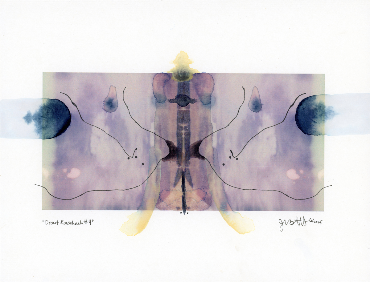 Artwork from the Desert Rorschach series by Jess Merritt, one of the featured artists in Southwest Contemporary Vol. 14: Alien.