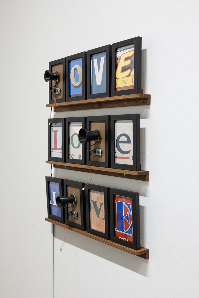 Photographs from exhibition, courtesy the artist.