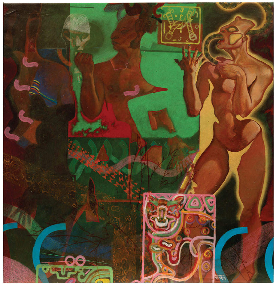 Painting by Mundo Meza