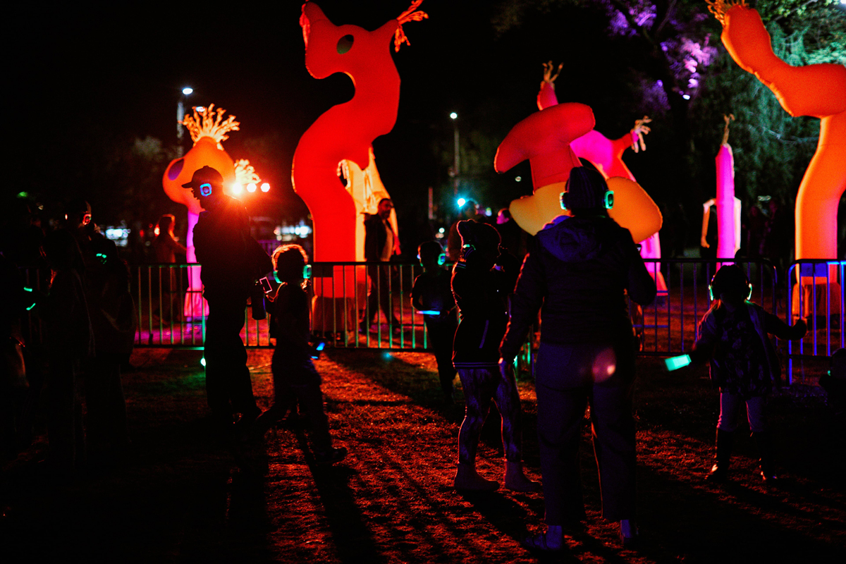 Exterior view of The Paseo Project's festival in Taos, which faced NEA funding cuts in 2025.