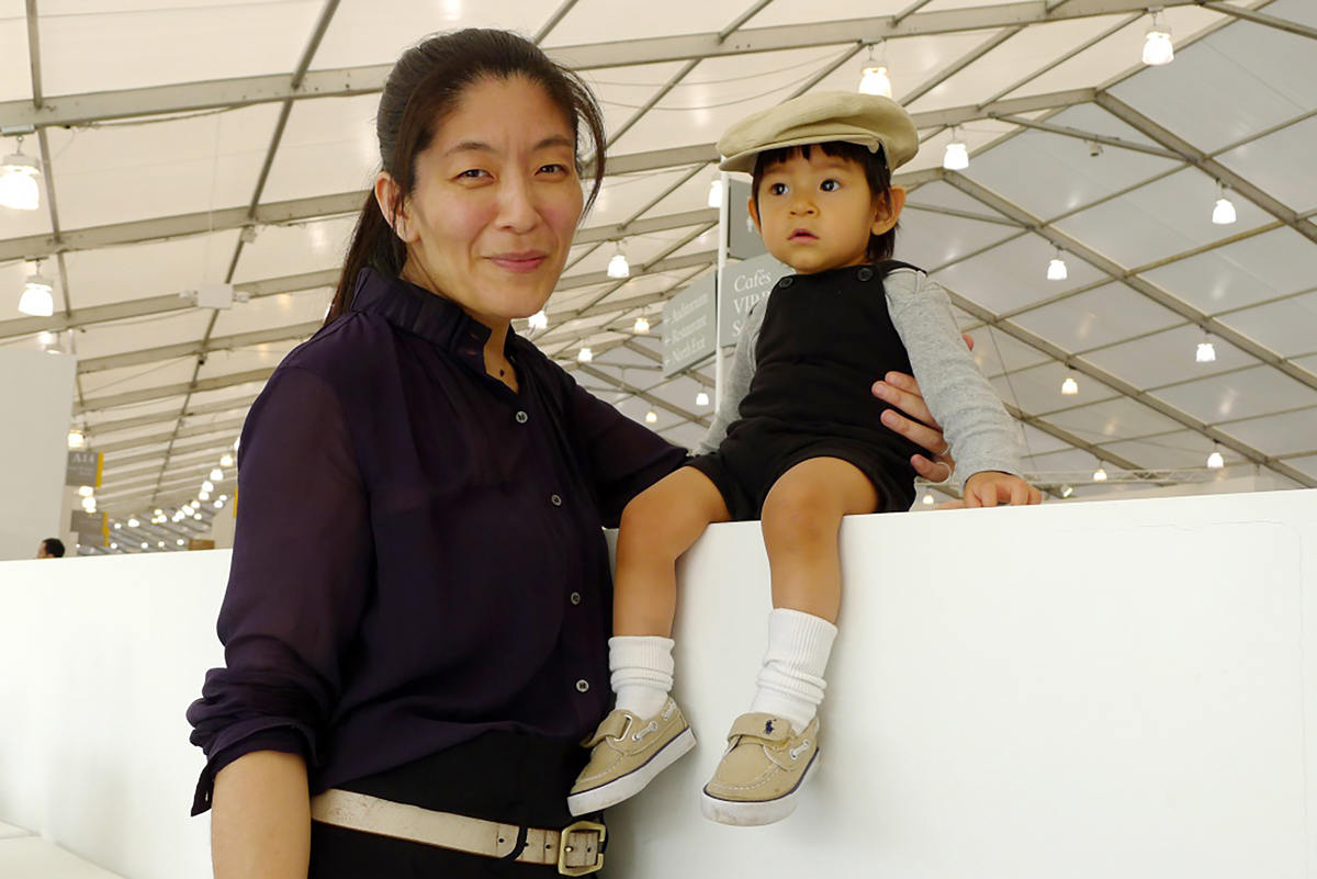 Portrait of Japanese writer and curator Machiko Harada, who organized a show about Japanese American incarceration.