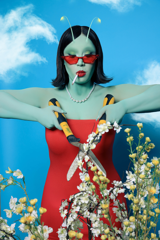 Pruning Alien image by Faye Lenore, also known as Ahubo the Alien.