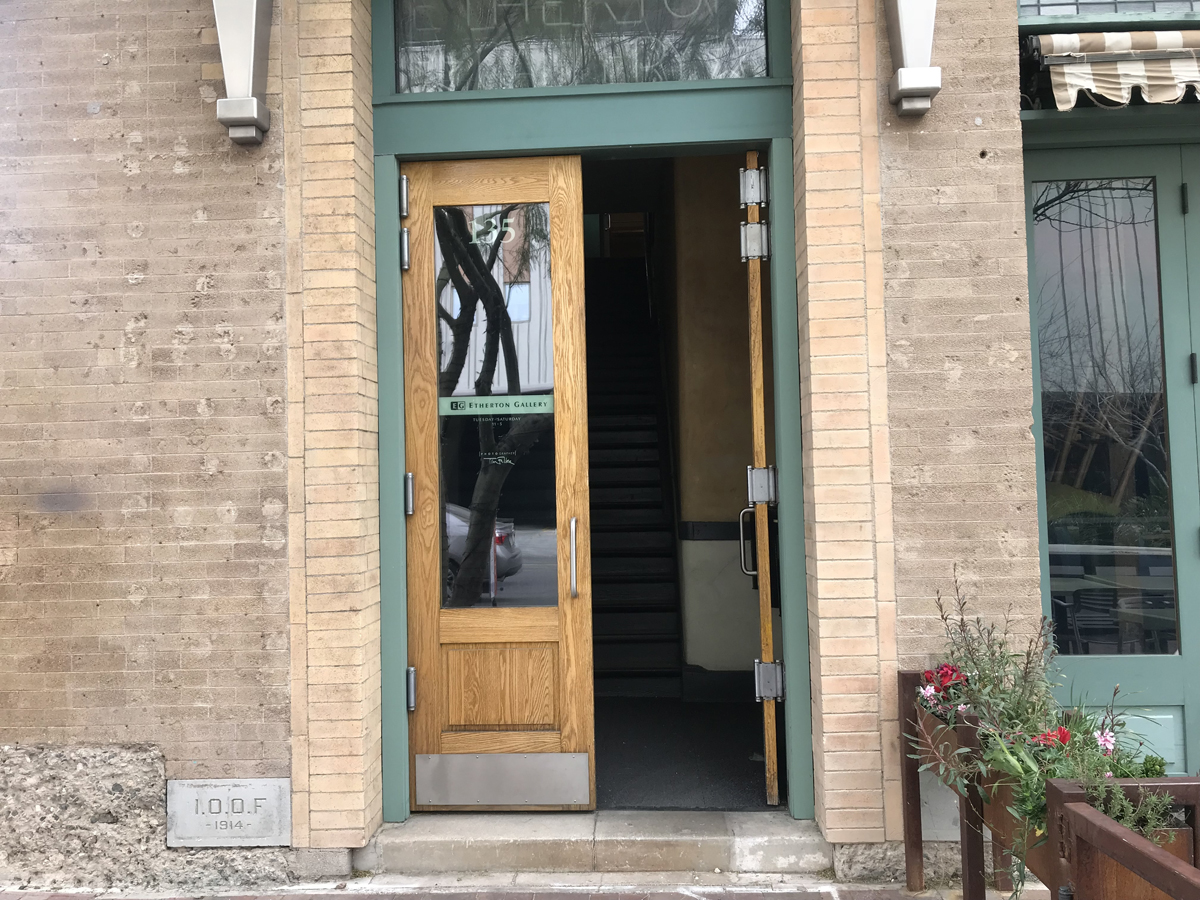 Entrance to a previous location of Etherton Gallery in Tucson.