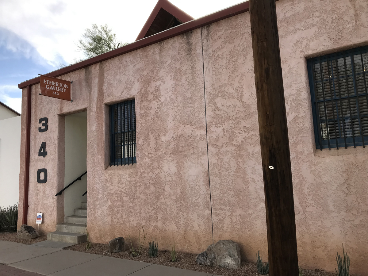 Exterior of Etherton Gallery in Tucson, which will soon close its doors and downsize into an office space.