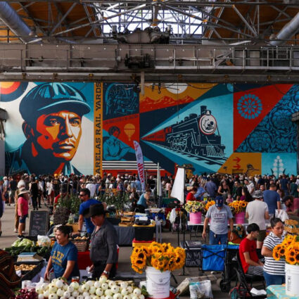 Shepard Fairey's new mural in Albuquerque is one top Southwest art news August 2026 headline.