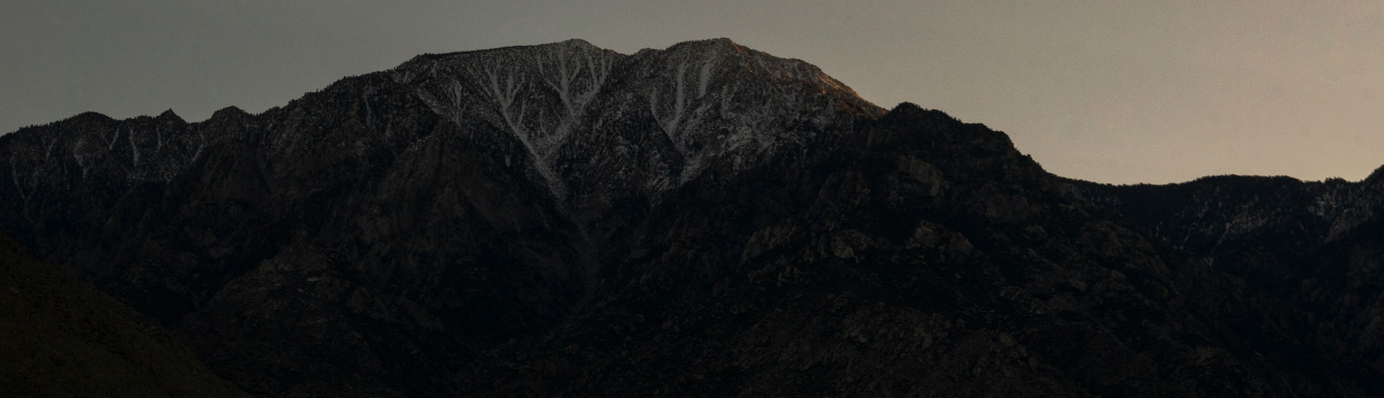 Mountain ridge line