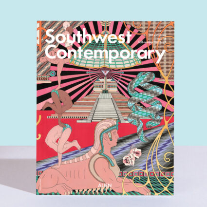 The cover of Southwest Contemporary Vol. 14: Alien, the regional contemporary art magazine's fall/winter 2026-27 issue.