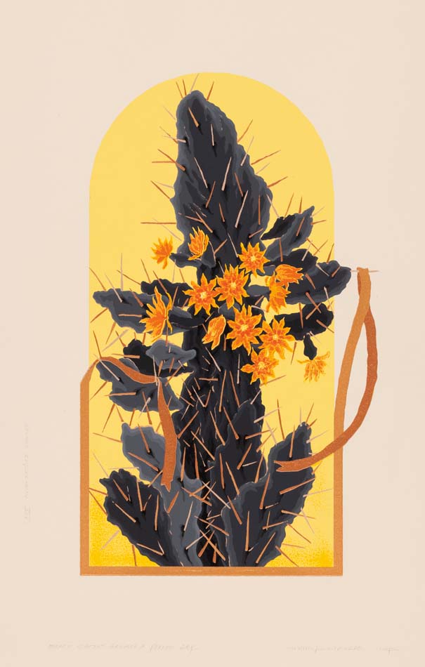 Rein Whitt-Pritchette, <i>Black Cactus against a Yellow Sky</i>
