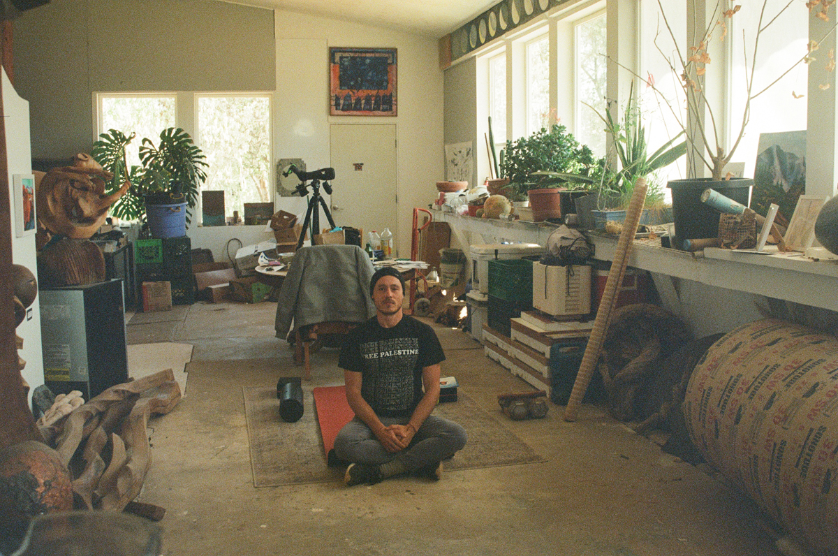 Portrait of Raini Pachak, son of Utah sculptor Joe Pachak.