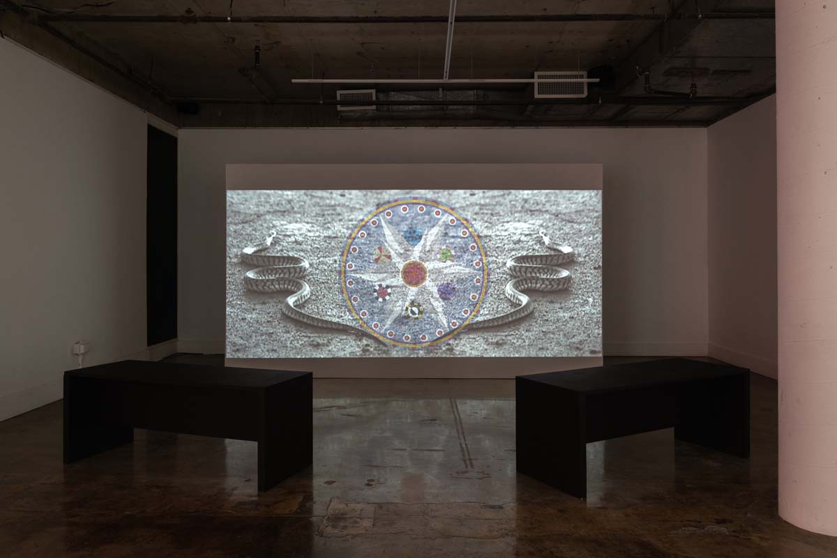 Hilma’s Ghost, <i>Conjuring Futures: Turning the Wheel of Transformative Change</i>, 2025, installation view, MOCA Tucson, 2026.
