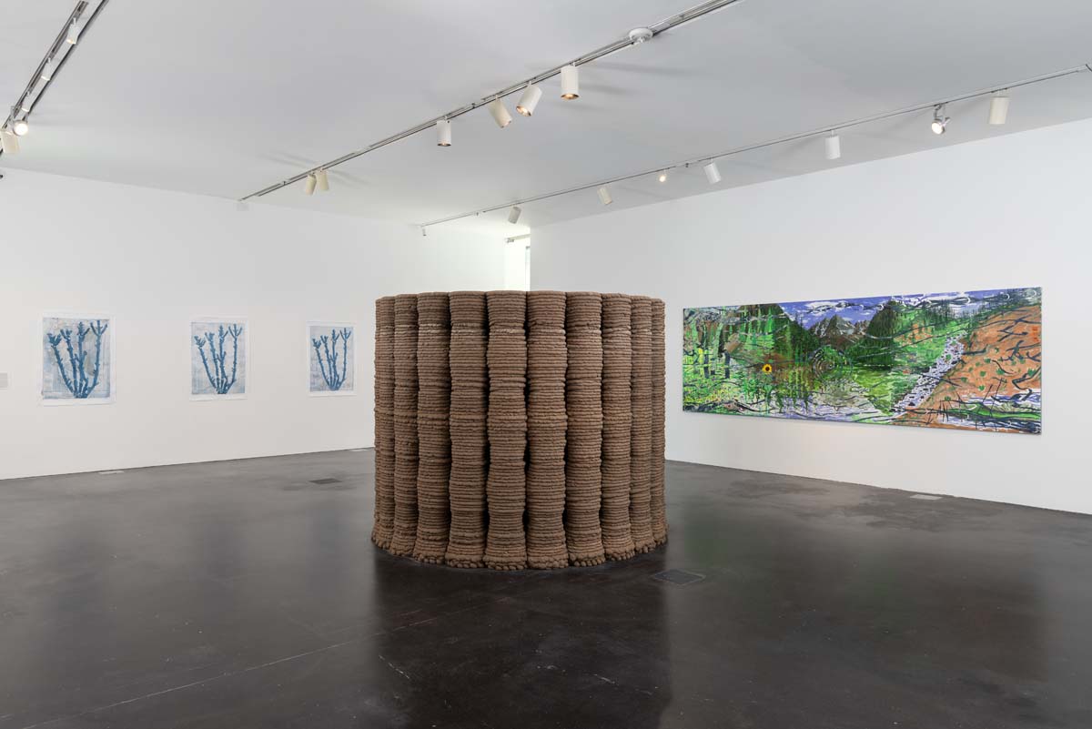 Installation view with work by Ronald Rael, Desert ArtLAB, and Esteban Cabeza de Baca