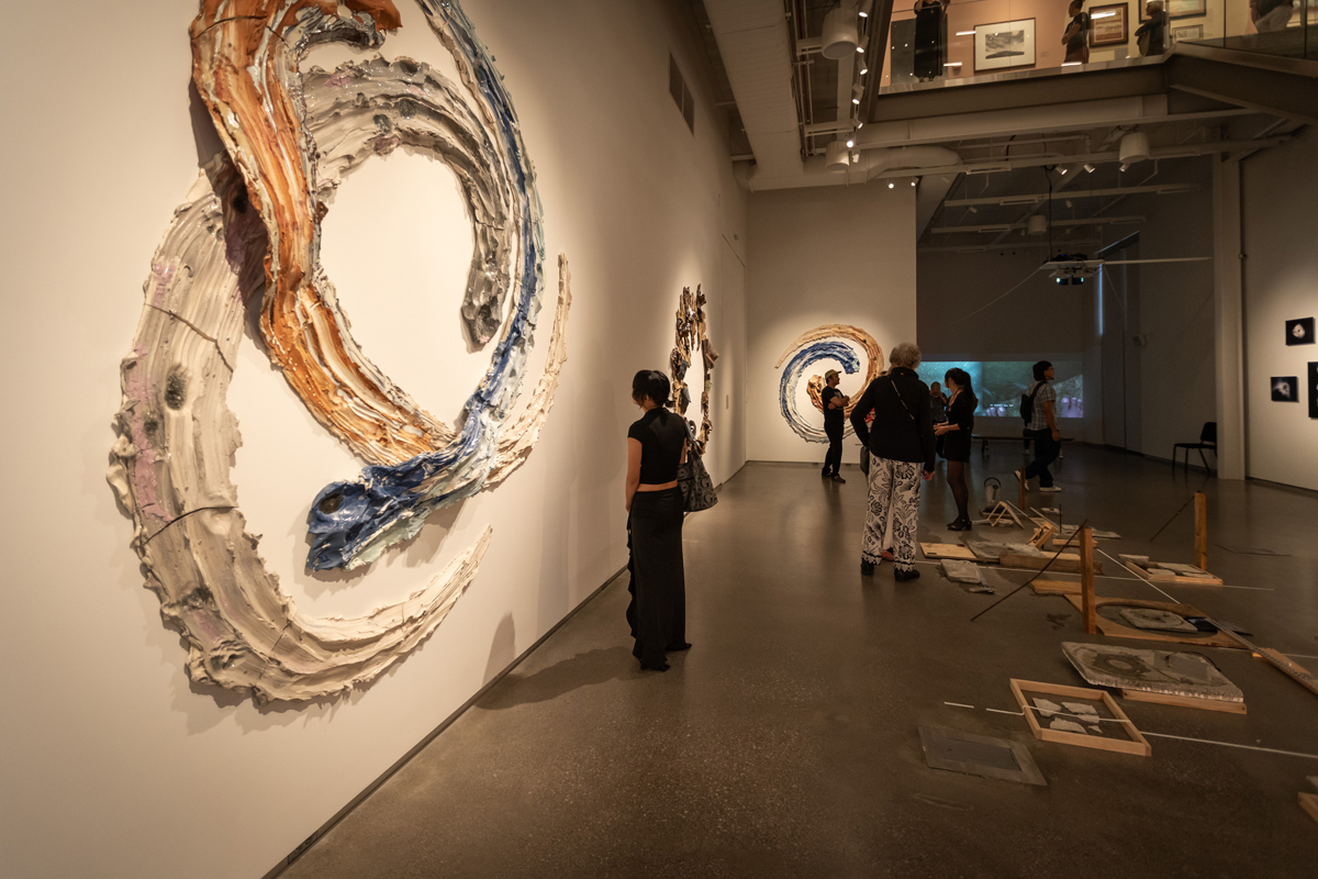 Installation view of Earth's Winding-Sheet at the Lilley Museum of Art, University of Nevada, Reno.