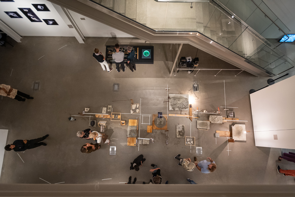Installation view of Earth's Winding-Sheet at the Lilley Museum of Art, University of Nevada, Reno.