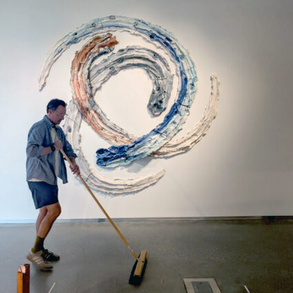 Installation view of Earth's Winding-Sheet at the Lilley Museum of Art, University of Nevada, Reno.