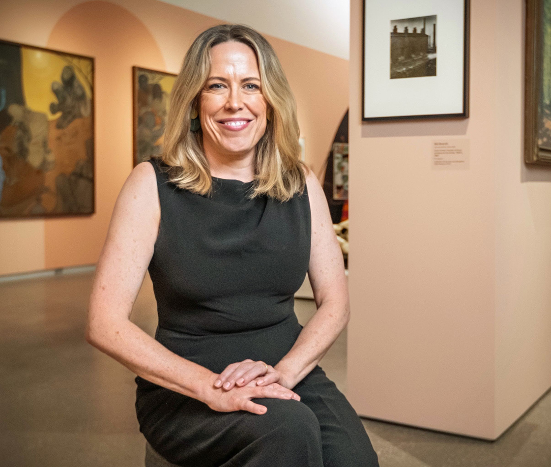 Portrait of Stephanie Gibson, chief curator of the Lilley Museum of Art at University of Nevada, Reno.