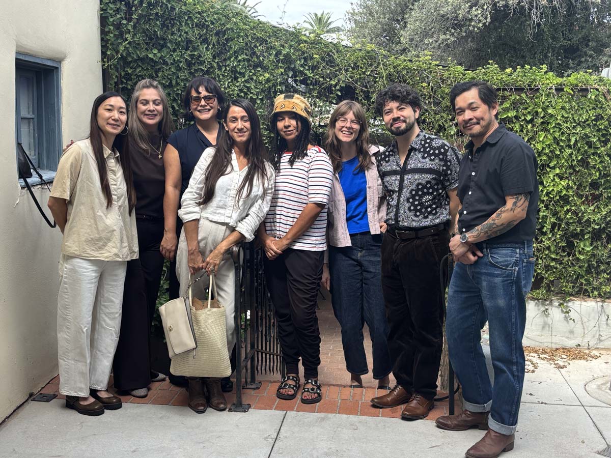 Photo of outgoing communications director at the Arts Foundation for Tucson and Southern Arizona, Jenea Sanchez, with her colleagues at her farewell lunch. Her departure is one top Southwest Art News November 2025 headline.